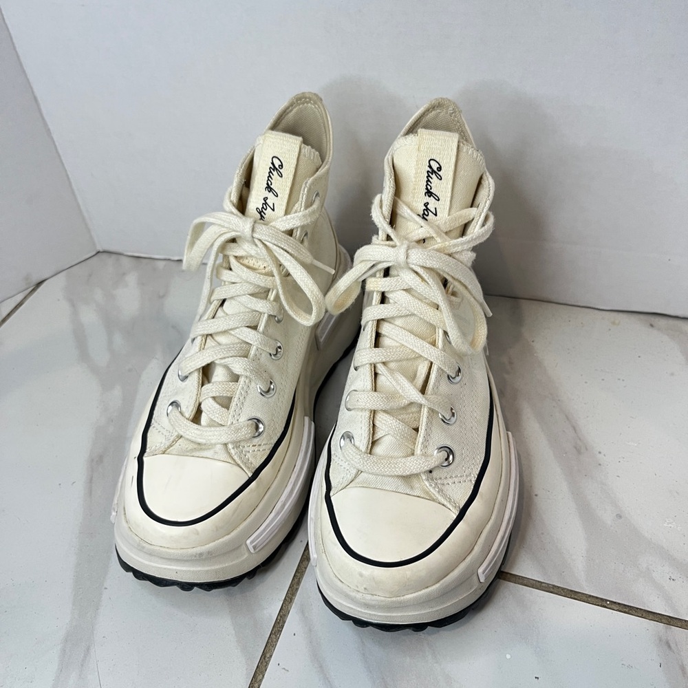 Unisex Converse Run Star Legacy CX Lace Up High Top Shoes Beige Men’s 4 WO’S 5.5 - Picture 3 of 14